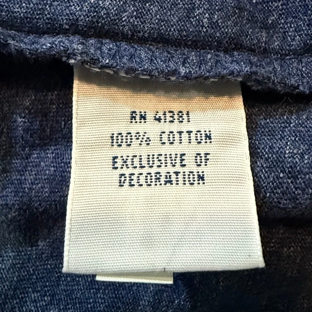 Polo Ralph Lauren Shirt Mens XL Blue Long Sleeve Tee Custom Fit Cotton‎ Preppy